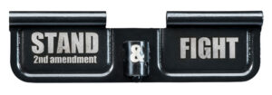 Phase 5 Weapon Systems EPCSTAND Ejection Port Door AR-15 Black Parkerized Steel 3.10" Engraved "Stand & Fight"