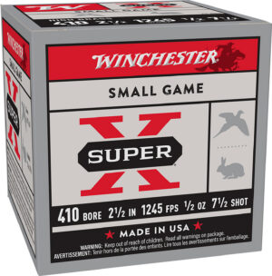 Winchester Ammo X417 Super X Heavy Game Load High Brass 410Gauge 2.50" 1/2oz 7.5Shot 25 Per Box/10 Case