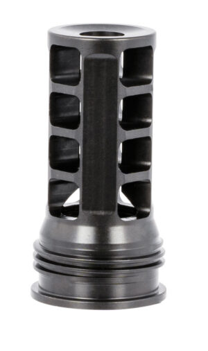 Huxwrx 1598 QD 338 Muzzle Brake Black with 3/4"-24 tpi Threads & 2.30" OAL for 338 Cal AR-Platform