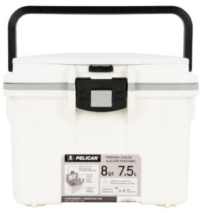 PELICAN 8Q-1-WHTGRY 8QT ELITE COOLER WHT/GRY
