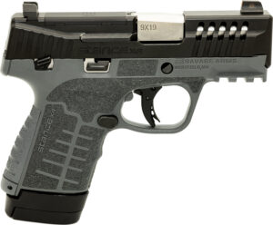 Savage Arms 67067 Stance XR Micro Frame 9mm Luger 13+1 3.20" Stainless Steel Barrel, Black Nitride Ported/Serrated Steel Slide, Gray Stainless Steel Frame w/Picatinny Rail, Gray GFN Grip, Ambidextrous