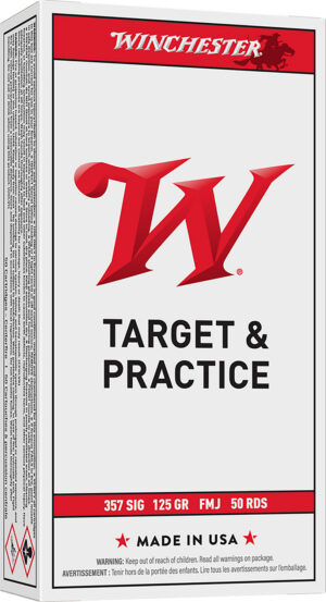 Winchester Ammo Q4309 USA 357Sig 125gr Full Metal Jacket 50 Per Box/10 Case