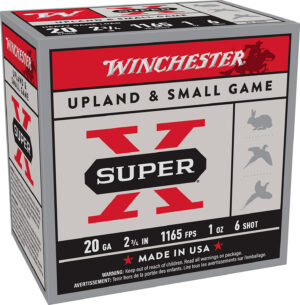 Winchester Ammo XU20H6 Super X Heavy Game Load 20Gauge 2.75" 1oz 6Shot 25 Per Box/10 Case