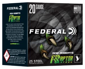 Federal RRS2093 Rob Roberts Raptor 20Gauge 3" 1oz 3Shot 25 Per Box/10 Case